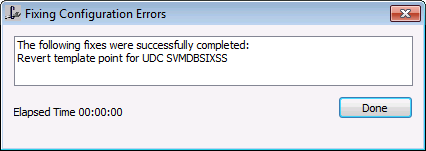 Fix message